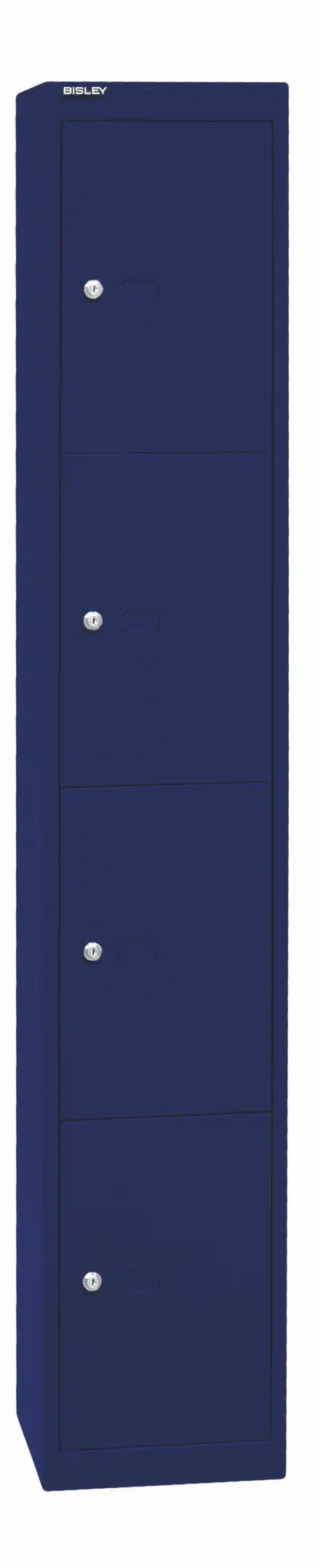 Garderoben- & Schließfachsystem OFFICE - Bisley Garderobenschrank Office, 1 Abteil, 1 Fach, T 457 mm, Farbe silber