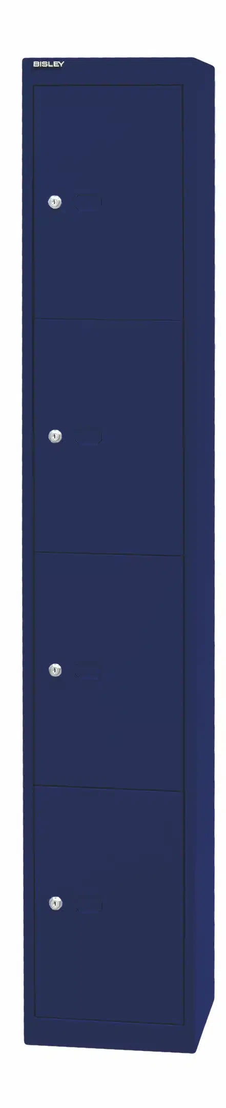 Garderoben- & Schließfachsystem OFFICE - Bisley Garderobenschrank Office, 1 Abteil, 1 Fach, T 457 mm, Farbe silber