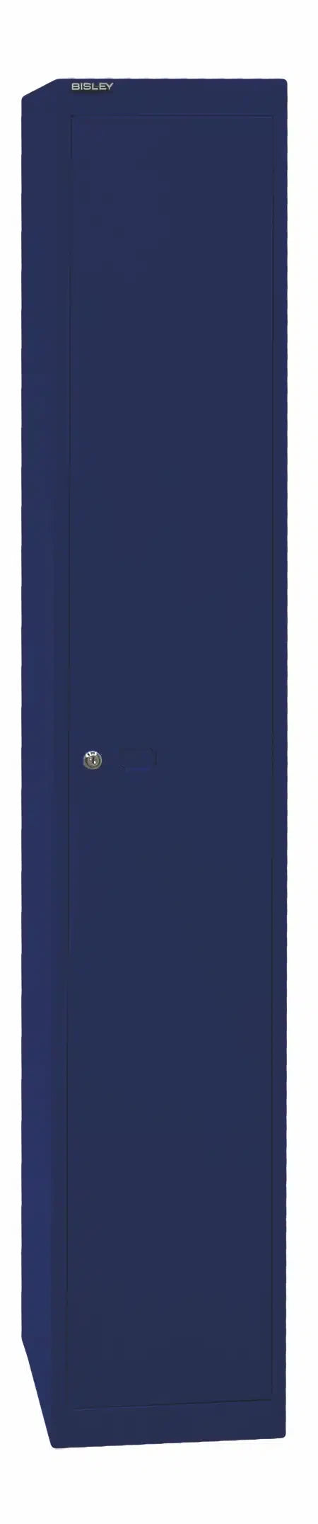 Garderoben- & Schließfachsystem OFFICE - Bisley Garderobenschrank Office, 1 Abteil, 1 Fach, T 457 mm, Farbe silber