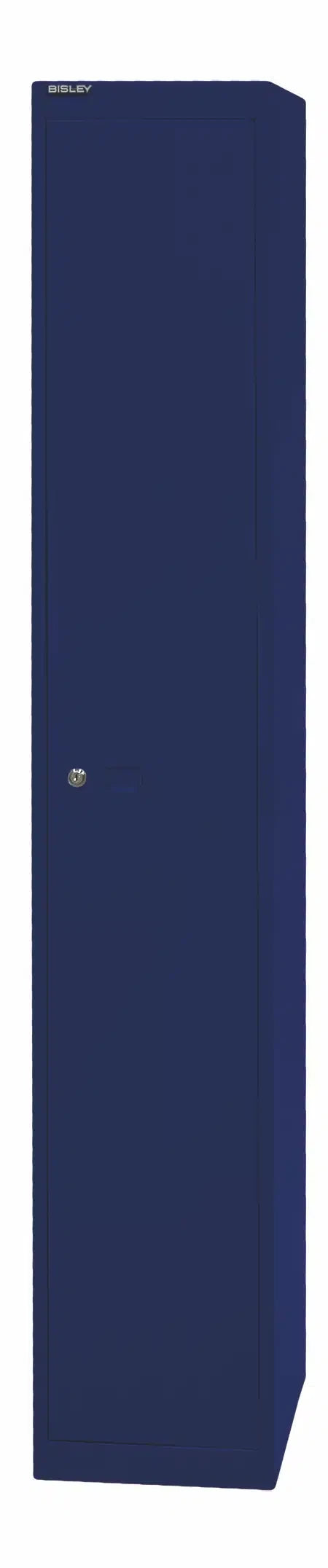 Garderoben- & Schließfachsystem OFFICE - Bisley Garderobenschrank Office, 1 Abteil, 1 Fach, T 457 mm, Farbe silber