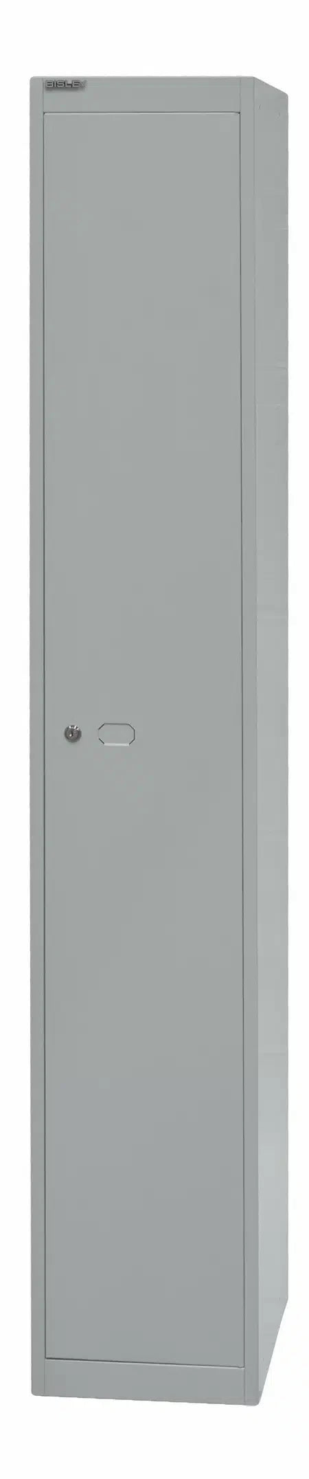 Garderoben- & Schließfachsystem OFFICE - Bisley Garderobenschrank Office, 1 Abteil, 1 Fach, T 457 mm, Farbe silber