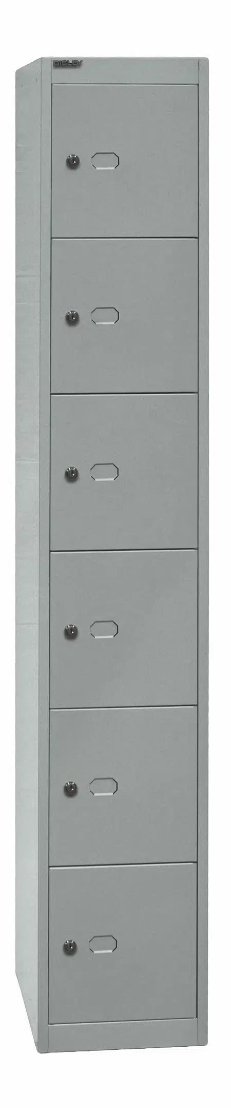 Garderoben- & Schließfachsystem OFFICE - Bisley Garderobenschrank Office, 1 Abteil, 1 Fach, T 457 mm, Farbe silber