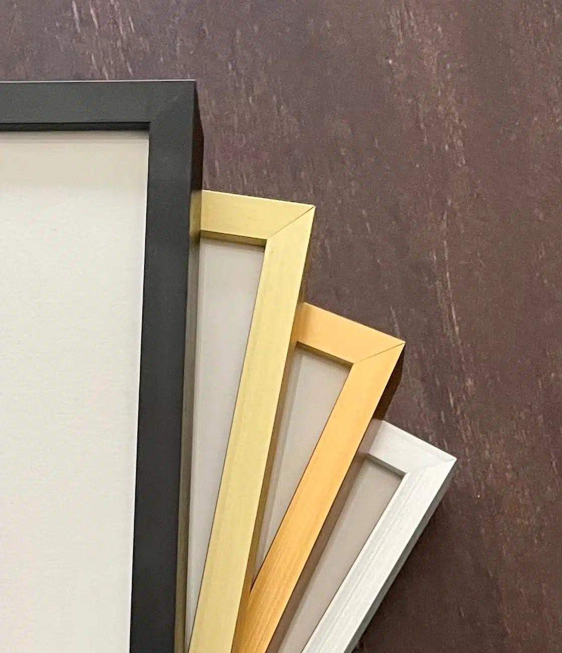 Aluminium Bilderrahmen, Schwarz, Gold, Bronze und Silber