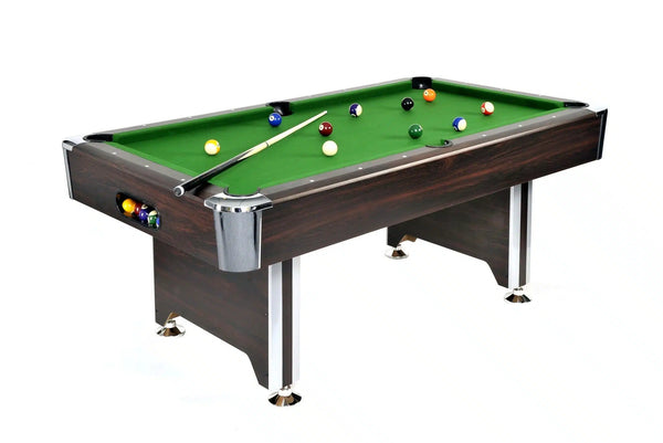 Billiardtisch mit spezialbeschichtete Spielplatte mit Kugelset und Schläger