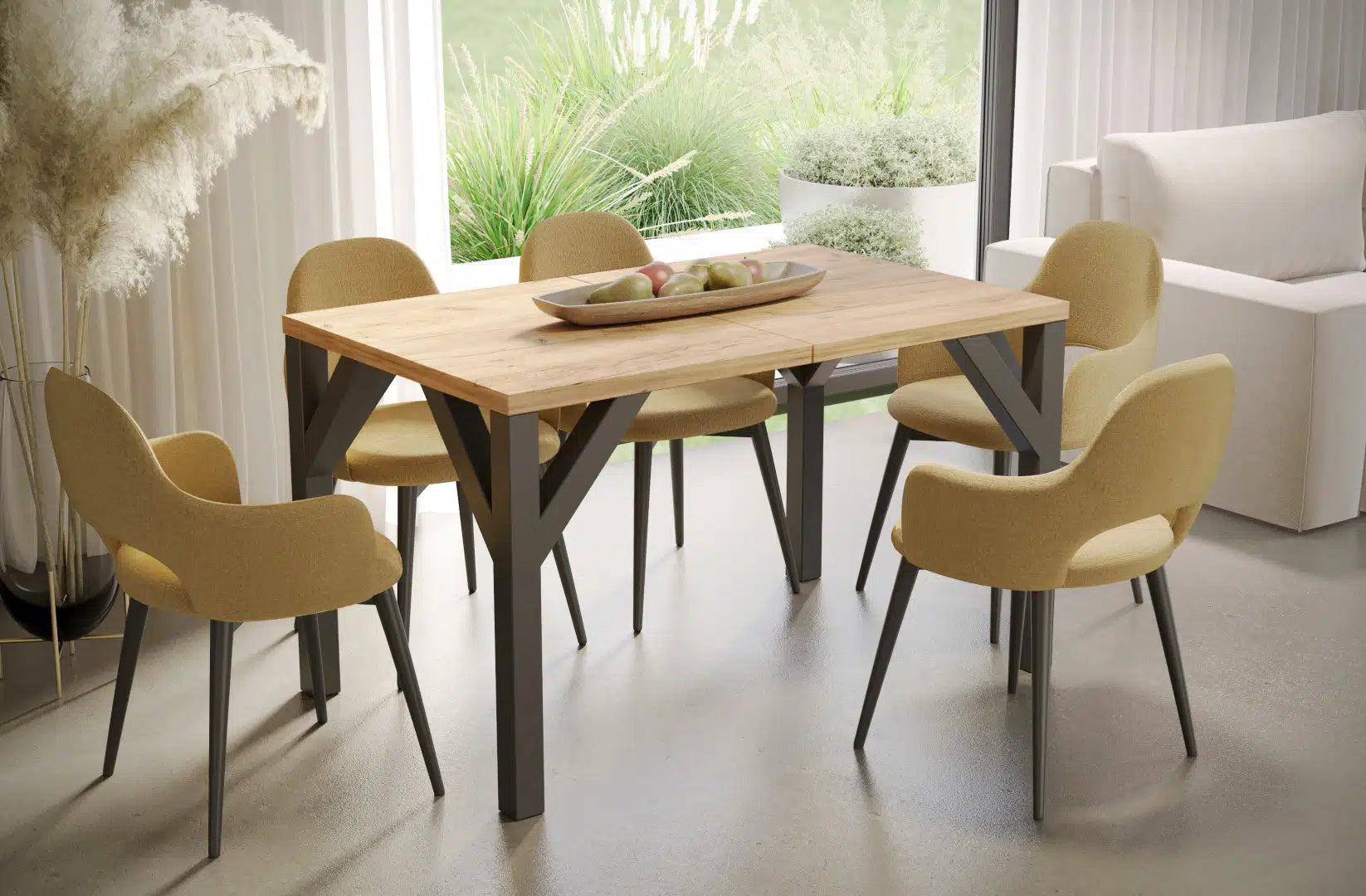 Der exquisite, ausziehbaren Holz Esstisch Baltika von Endo Möbel - ein wahrer Blickfang für Ihr Esszimmer! Mit seiner innovativen Ausziehfunktion ist dieser Tisch perfekt für gesellige Abende mit Familie und Freunden geeignet