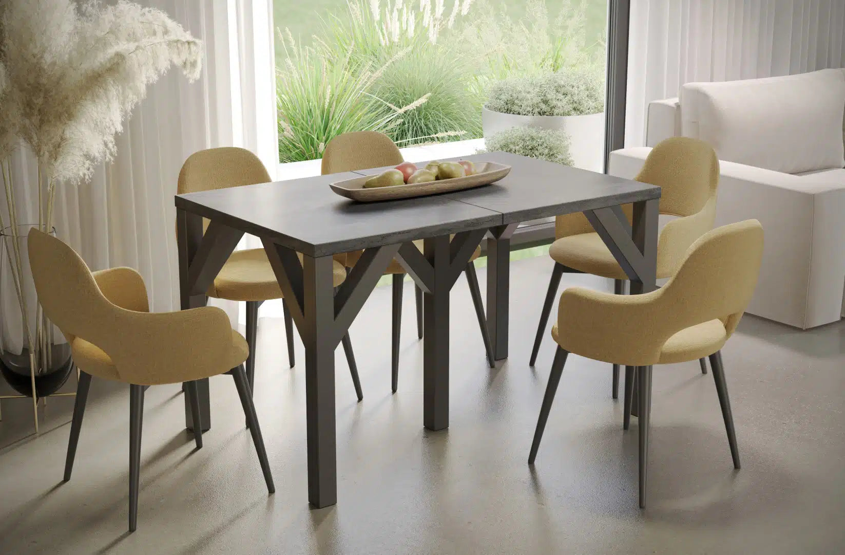 Der exquisite, ausziehbaren Holz Esstisch Dunaj von Endo Möbel - ein wahrer Blickfang für Ihr Esszimmer! Mit seiner innovativen Ausziehfunktion ist dieser Tisch perfekt für gesellige Abende mit Familie und Freunden geeignet