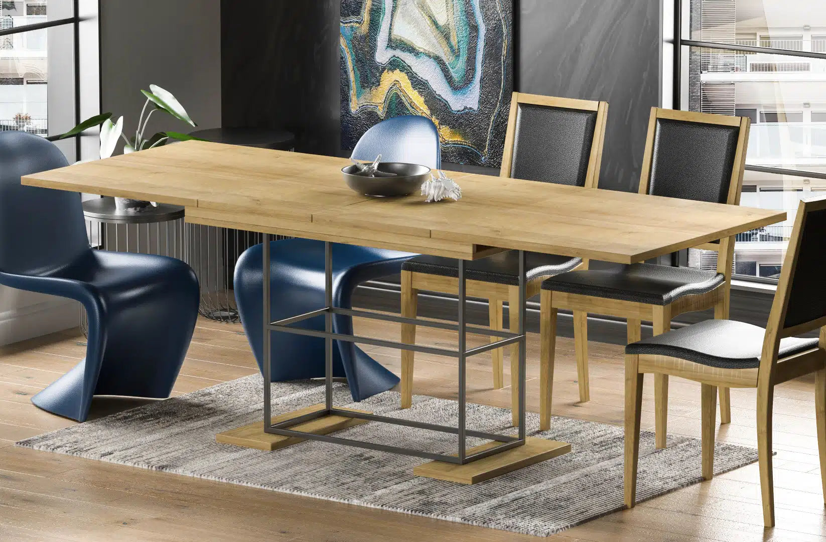 Design Esstisch Gani, erweiterbar 130 - 170 cm