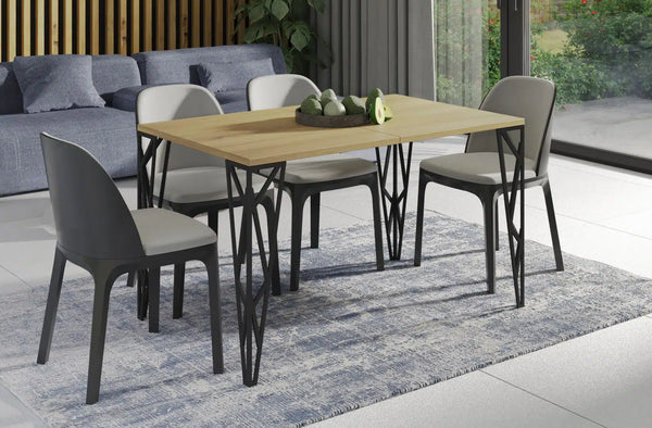 Der exquisite, ausziehbaren Holz Esstisch Rulo von Endo Möbel - ein wahrer Blickfang für Ihr Wohnzimmer! Mit seiner innovativen Ausziehfunktion ist dieser Tisch perfekt für gesellige Abende mit Familie und Freunden geeignet