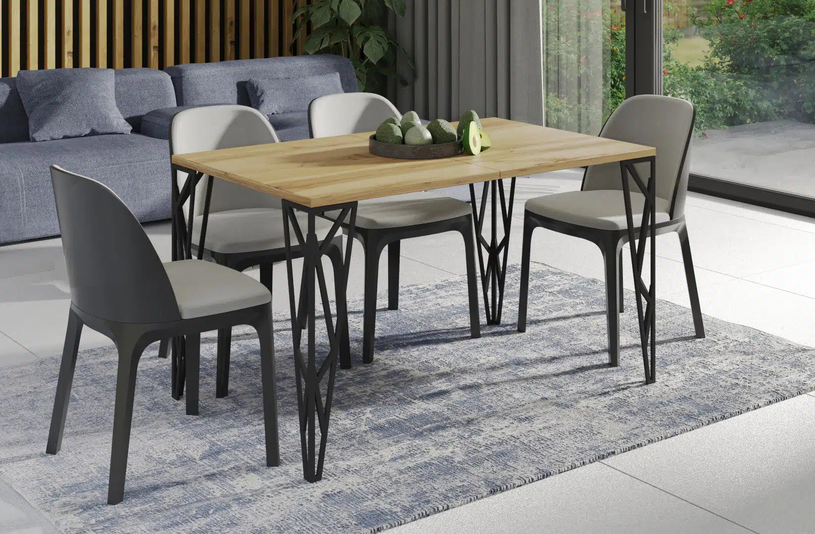 Der exquisite, ausziehbaren Holz Esstisch Rulo von Endo Möbel - ein wahrer Blickfang für Ihr Wohnzimmer! Mit seiner innovativen Ausziehfunktion ist dieser Tisch perfekt für gesellige Abende mit Familie und Freunden geeignet