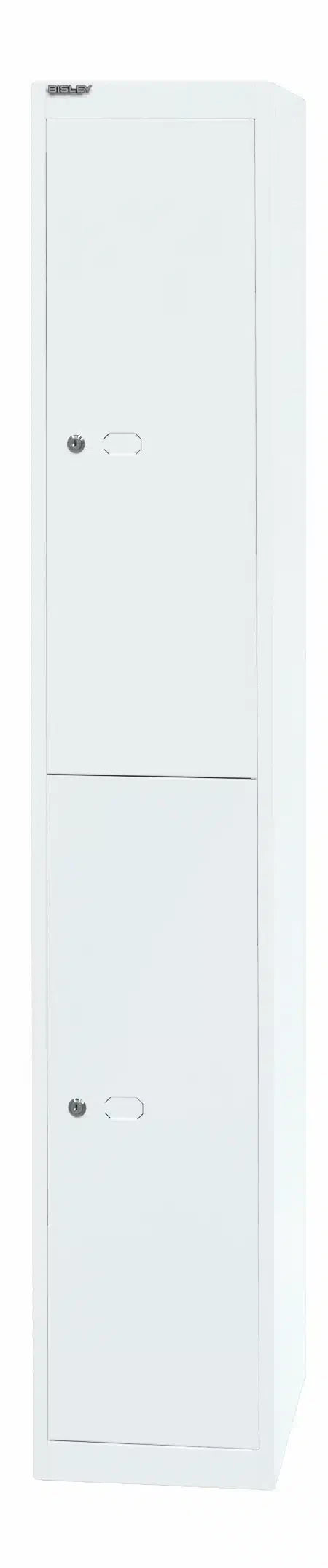 Garderoben- & Schließfachsystem OFFICE - Bisley Garderobenschrank Office, 1 Abteil, 1 Fach, T 457 mm, Farbe silber