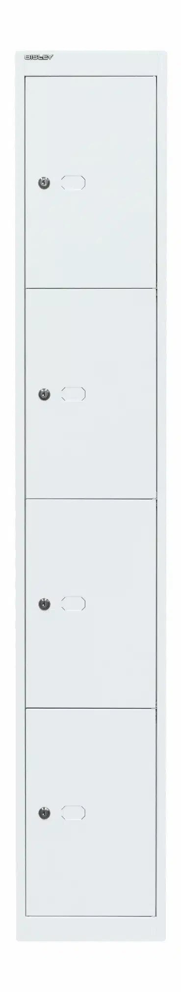 Garderoben- & Schließfachsystem OFFICE - Bisley Garderobenschrank Office, 1 Abteil, 1 Fach, T 457 mm, Farbe silber