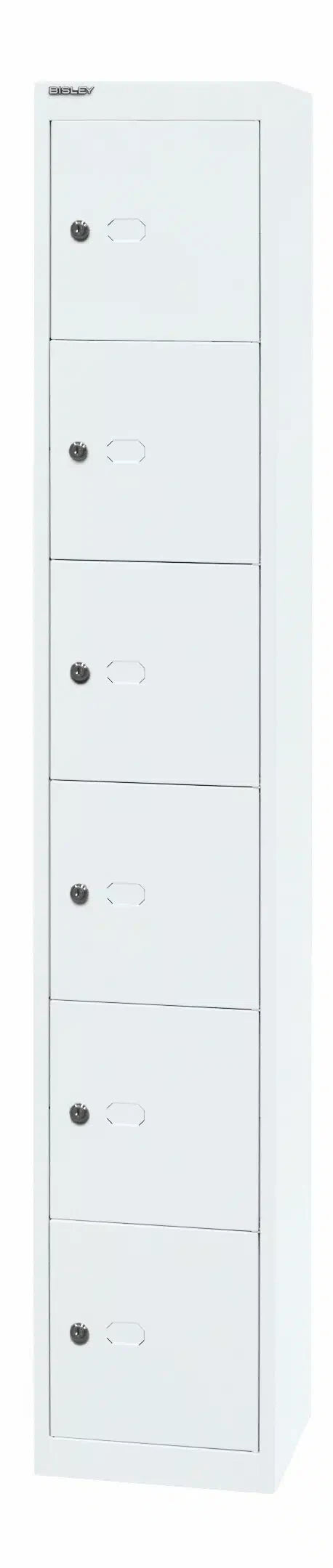 Garderoben- & Schließfachsystem OFFICE - Bisley Garderobenschrank Office, 1 Abteil, 1 Fach, T 457 mm, Farbe silber