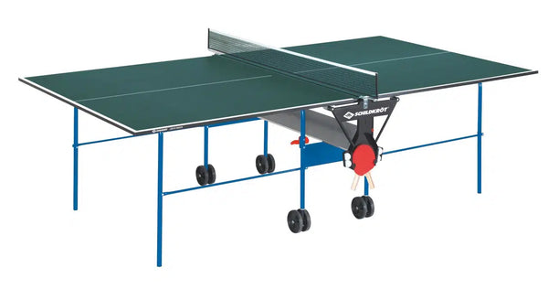 Hochwertige Indoor Tischtennisplatte in grün - zuhause tischtennis spielen und spaß haben