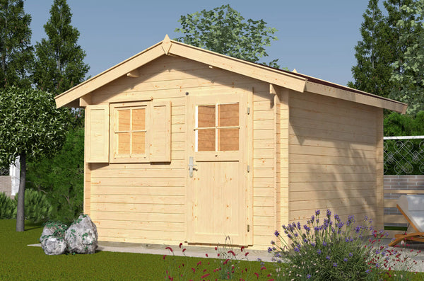 weka gartenhaus mit satteldach aus fichtenholz - verstauen sie ihr Gartenwerkzeug
