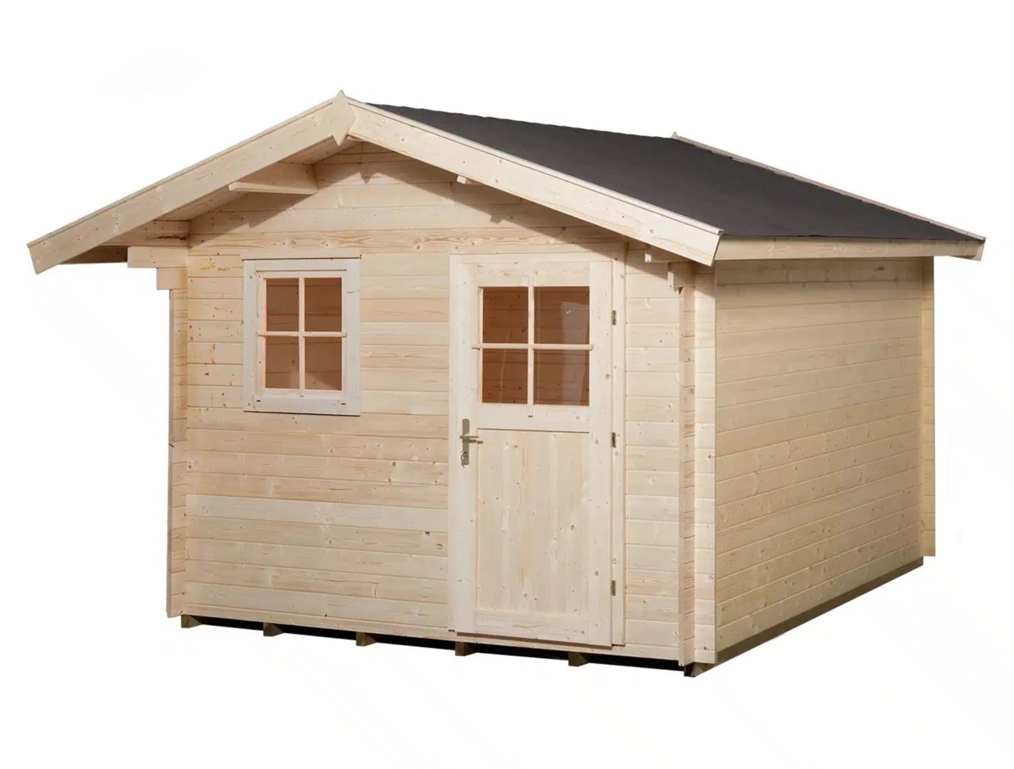 Weka Gartenhaus mit Satteldach aus Fichtenholz - verstauen sie ihr Gartenwerkzeug