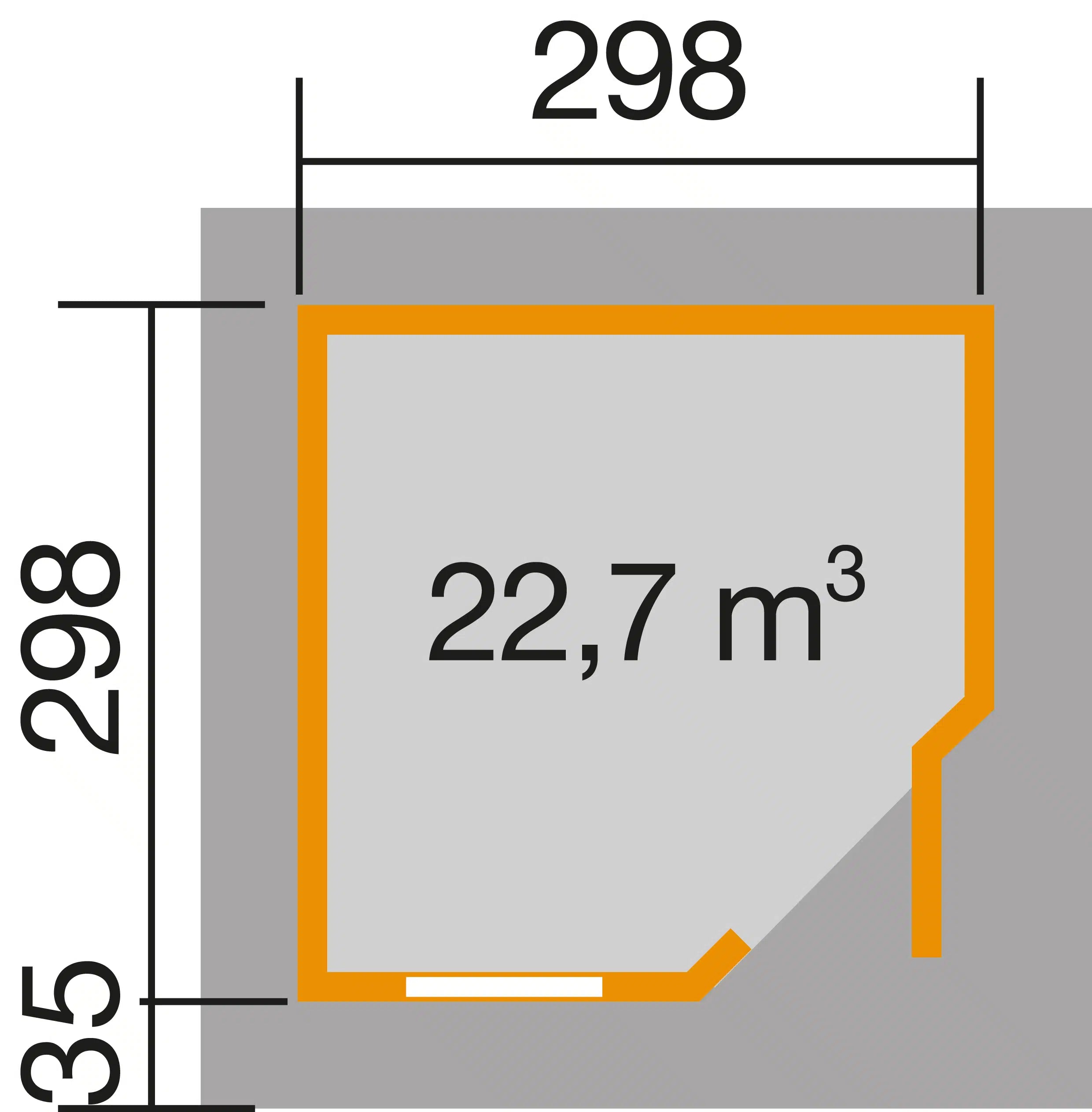 Gartenhaus maße 298x298