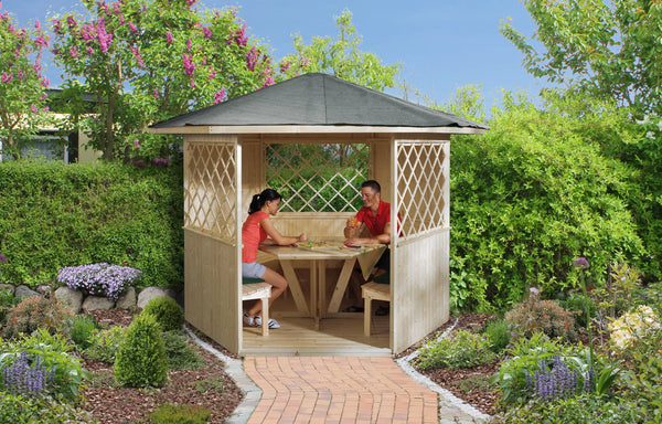 Weka Garten 6 eck Pavillon 