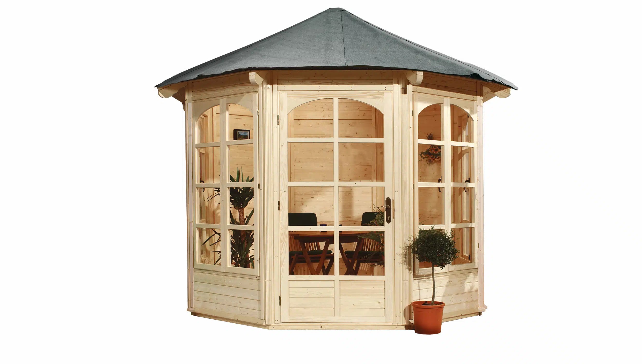 Garten 8-Eck Pavillon Weka- enspannen sie und nutzen sie den wohnraum als wohlfühloase 