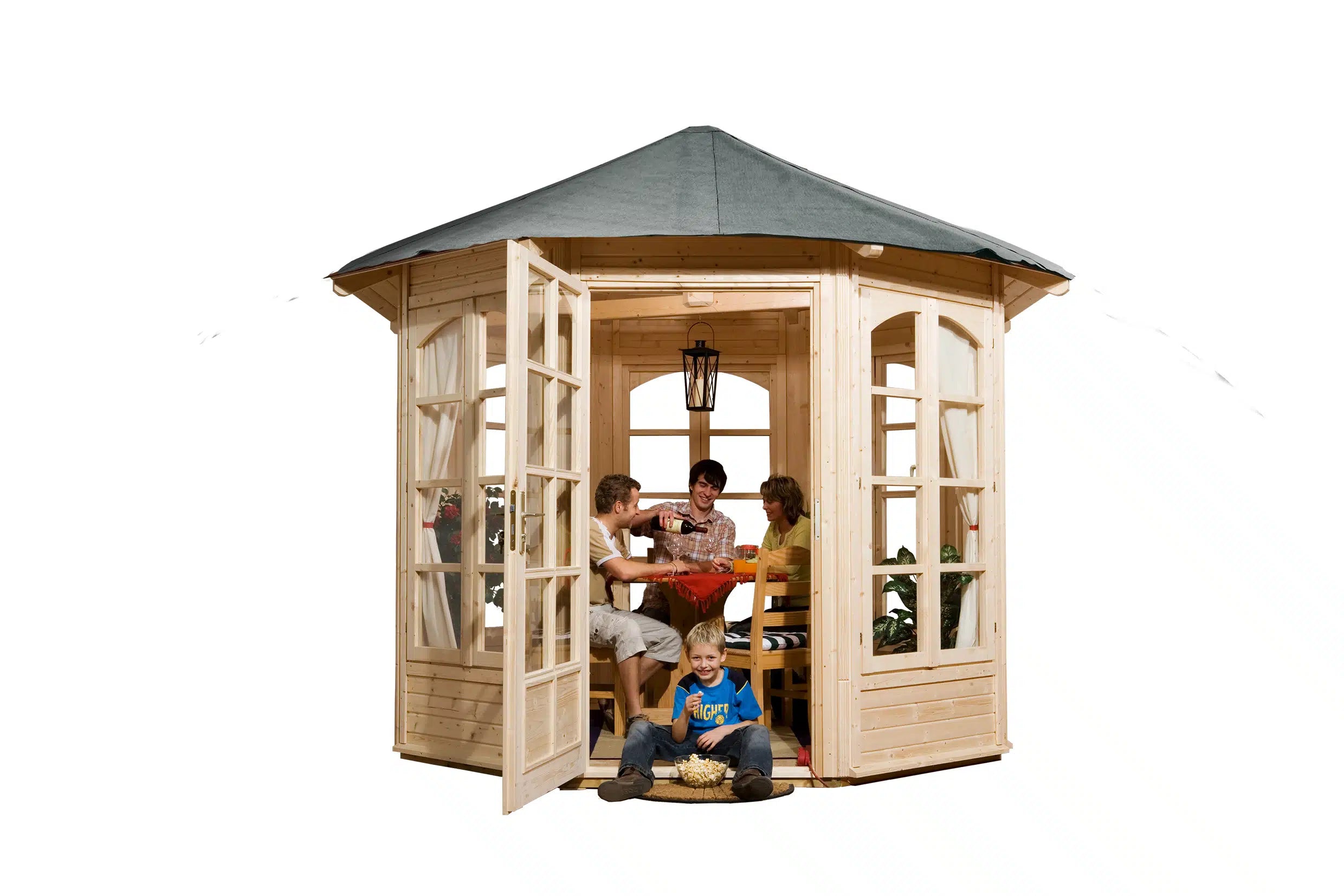 Garten 8-Eck Pavillon Weka- enspannen sie und nutzen sie den wohnraum als wohlfühloase 
