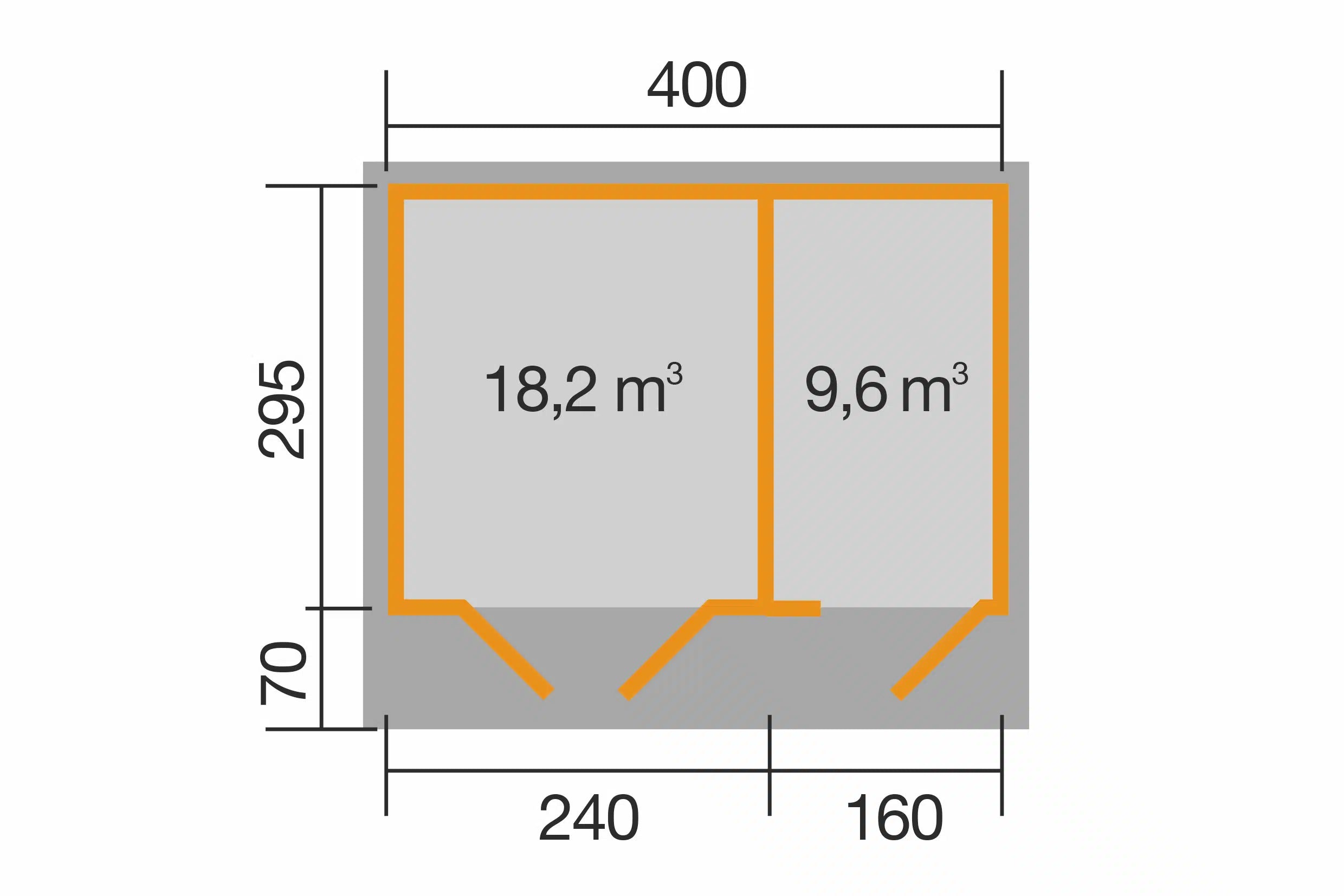 Gartenhaus Maße 400x295
