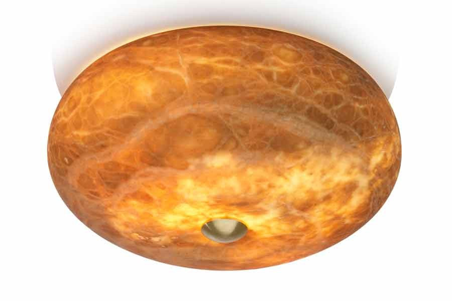 Alabaster Wandlampe Donut Creme LED - Original ALATURA Alabasterleuchte