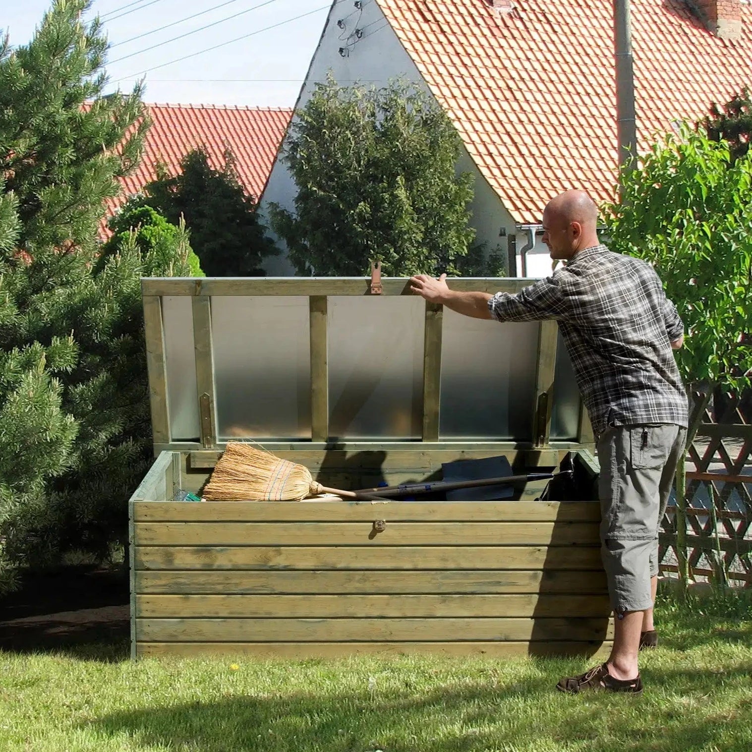 weka garten terrasentruhe abschließbar