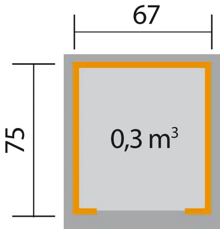 Mähroboter-Garage Typ 367 C, 19mm