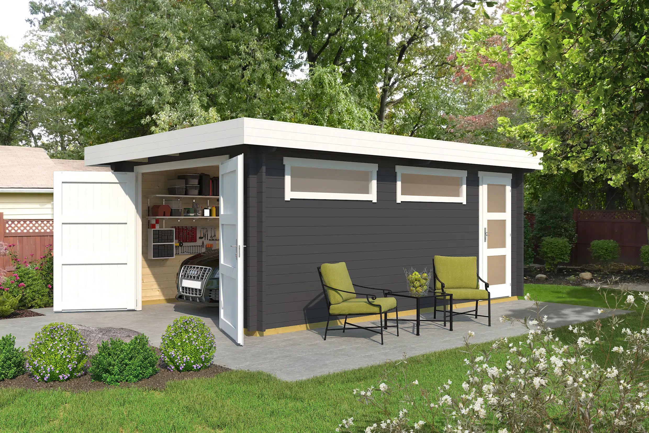 Einzel-/Doppelgarage Typ 441