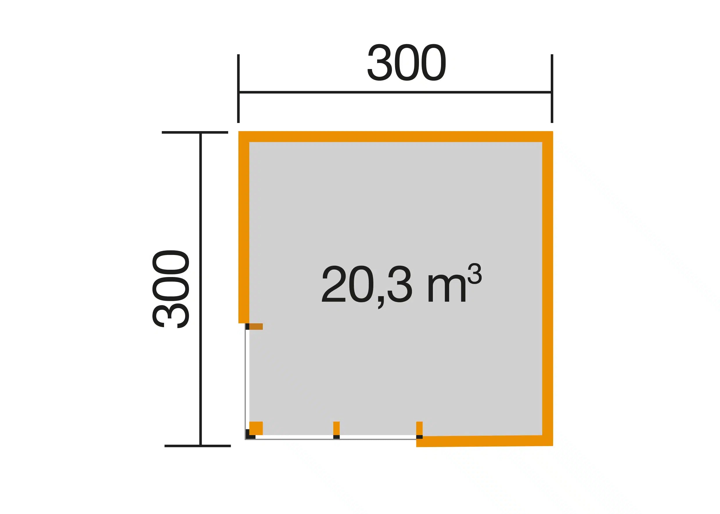 Gartenhaus Maße 300x300