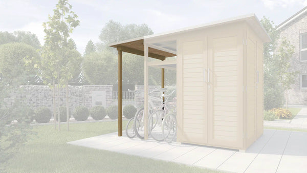Gartenschrank Modul Family Q, seitlicher Anbau