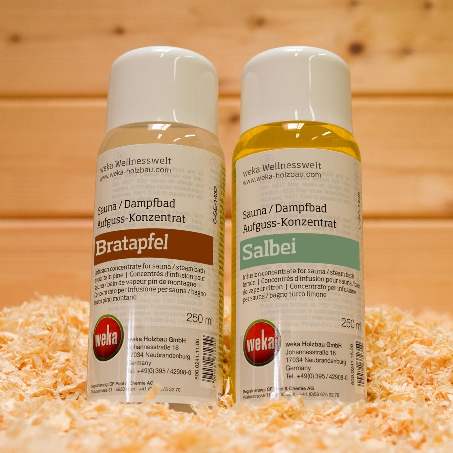 2er-Duftset Sauna und Dampfbad Salbei + Bratapfel