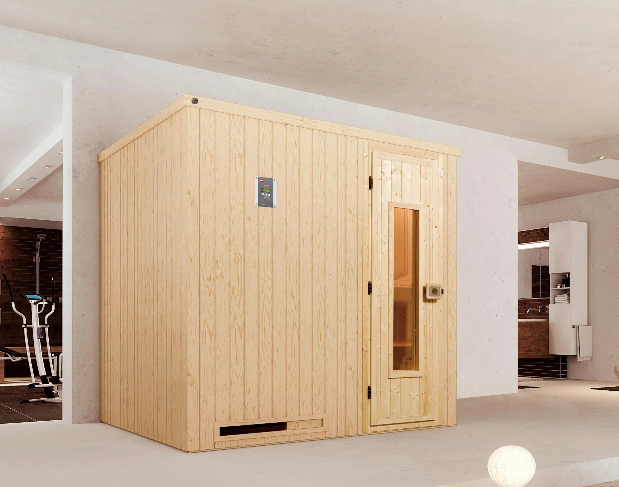 Elementsauna HALMSTAD in verschiedenen Varianten