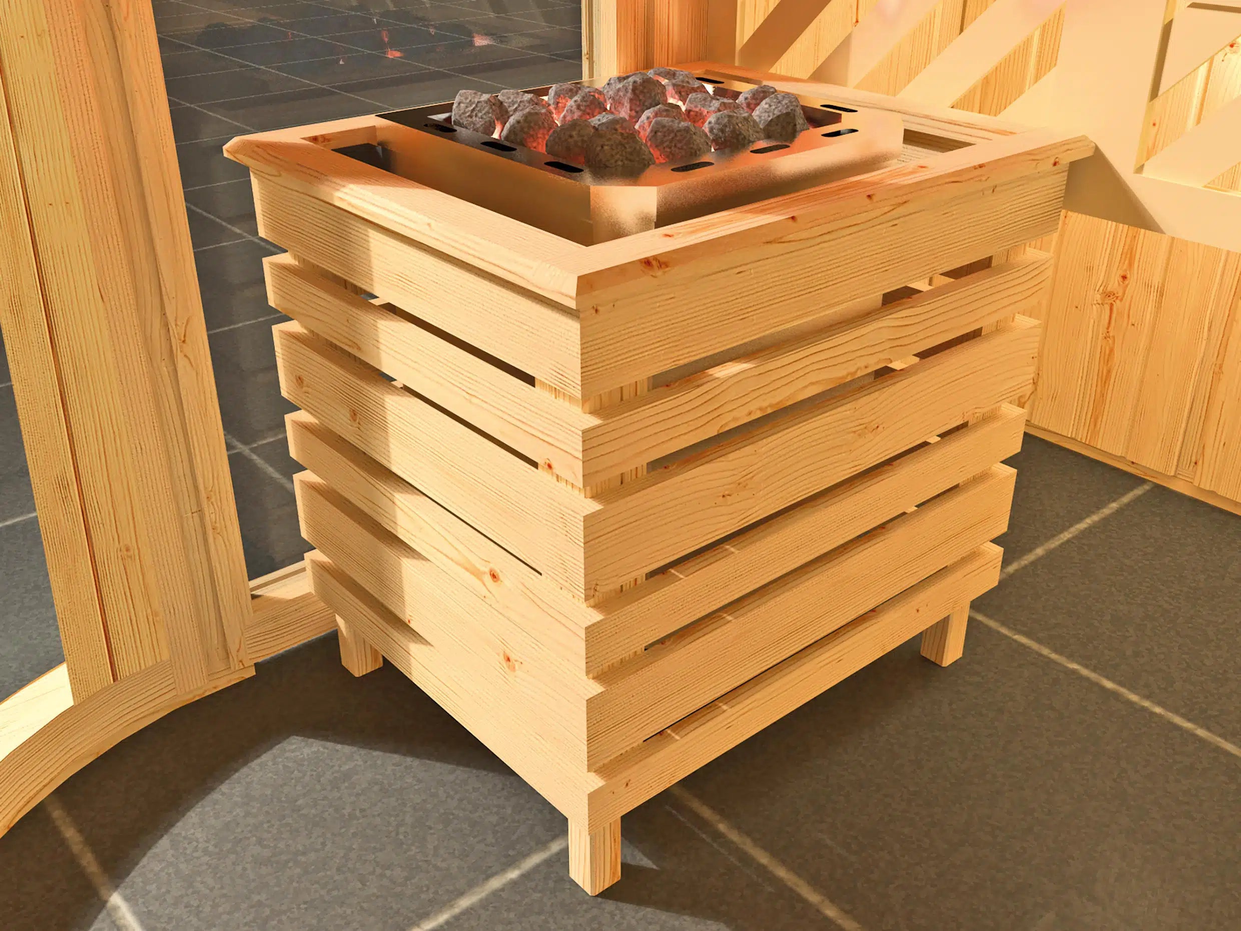 sauna ofenschutz