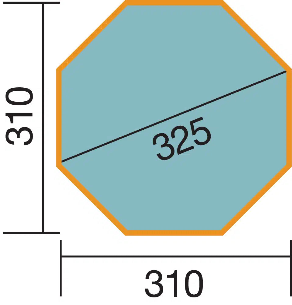Massivholzpool 593, inkl. Übersteigleiter und Einhängefilter