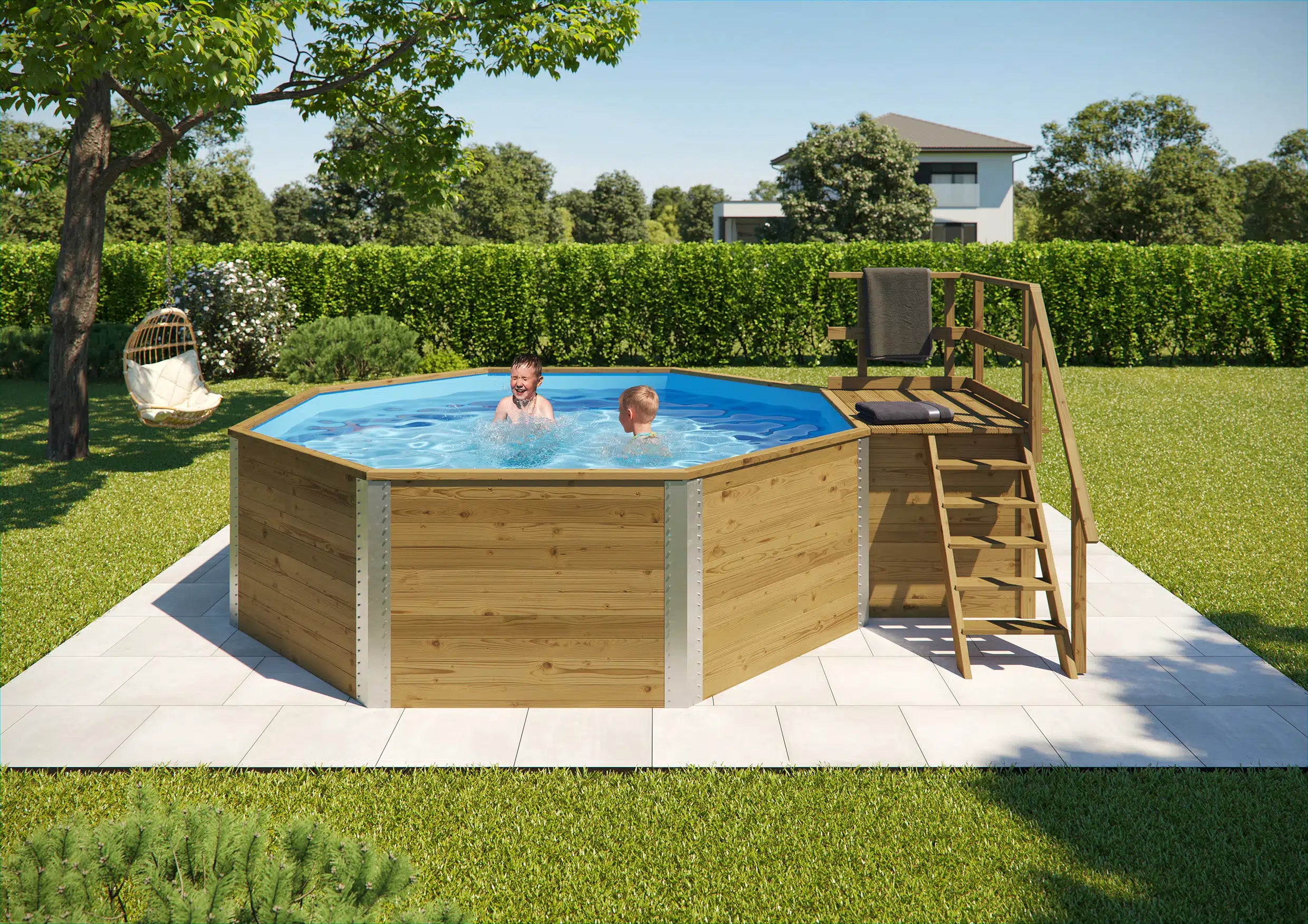 Massivholzpool Typ 593 A