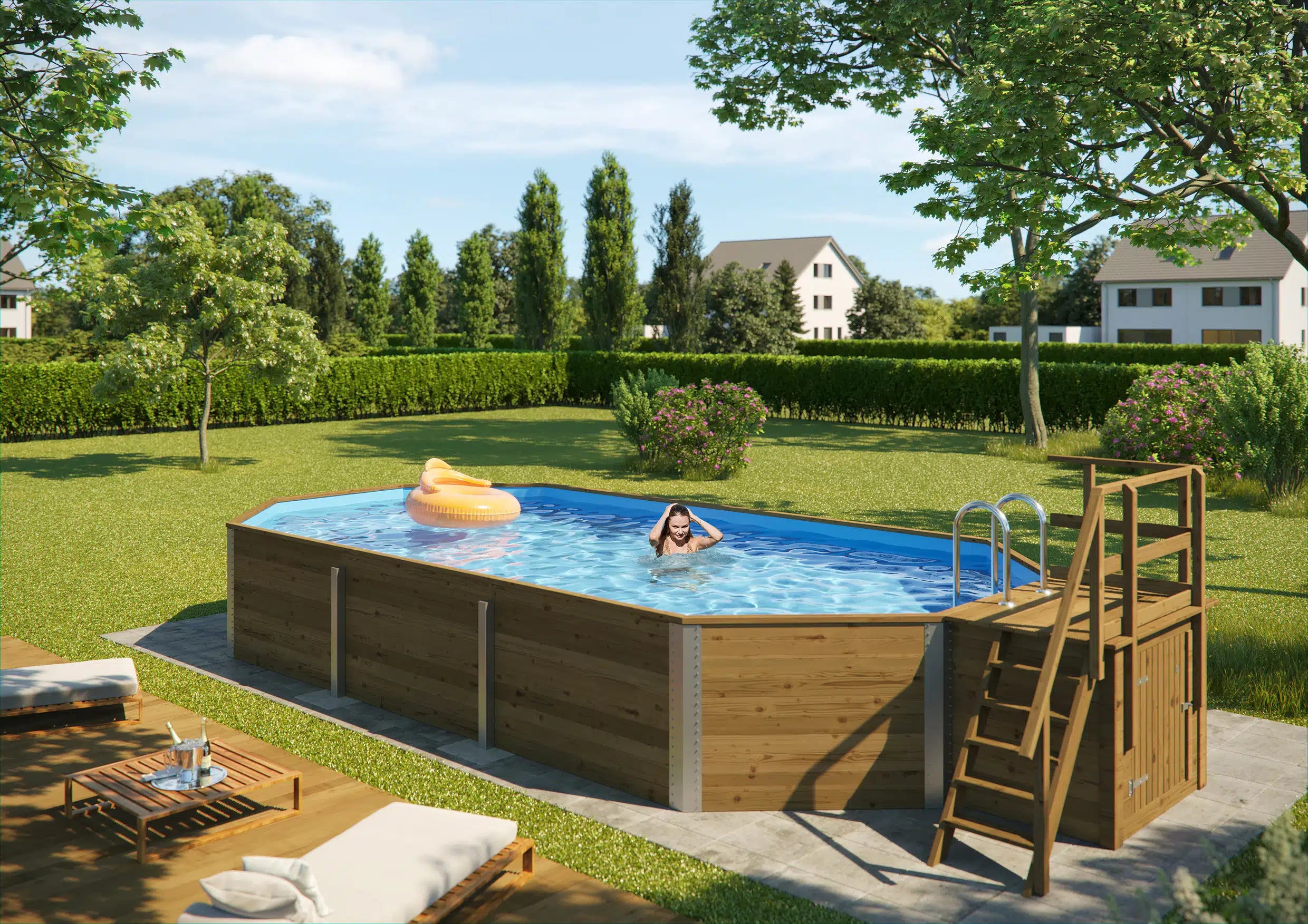 Massivholzpool 594 A