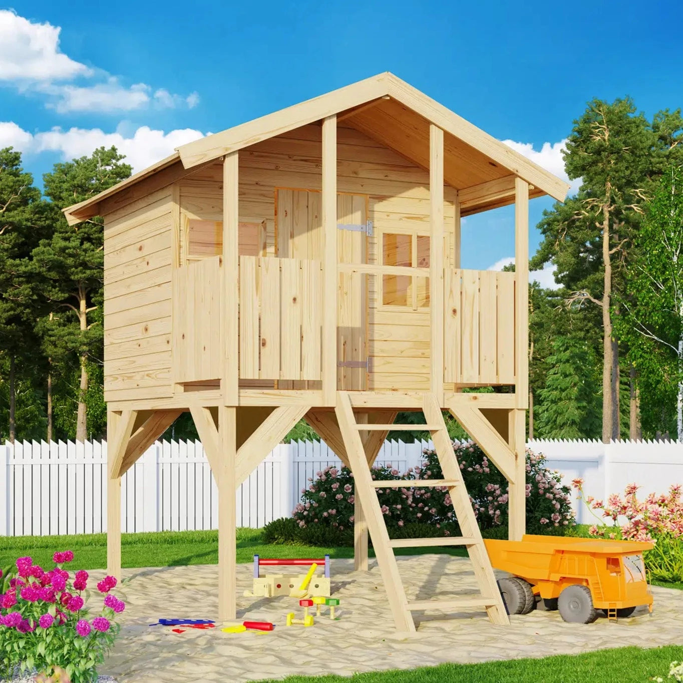 Kinderstelzenhaus TOMMY, 15 mm, natur
