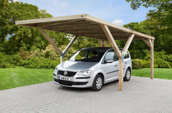 WEKA Y-Carport, Einzelcarport oder Doppelcarport