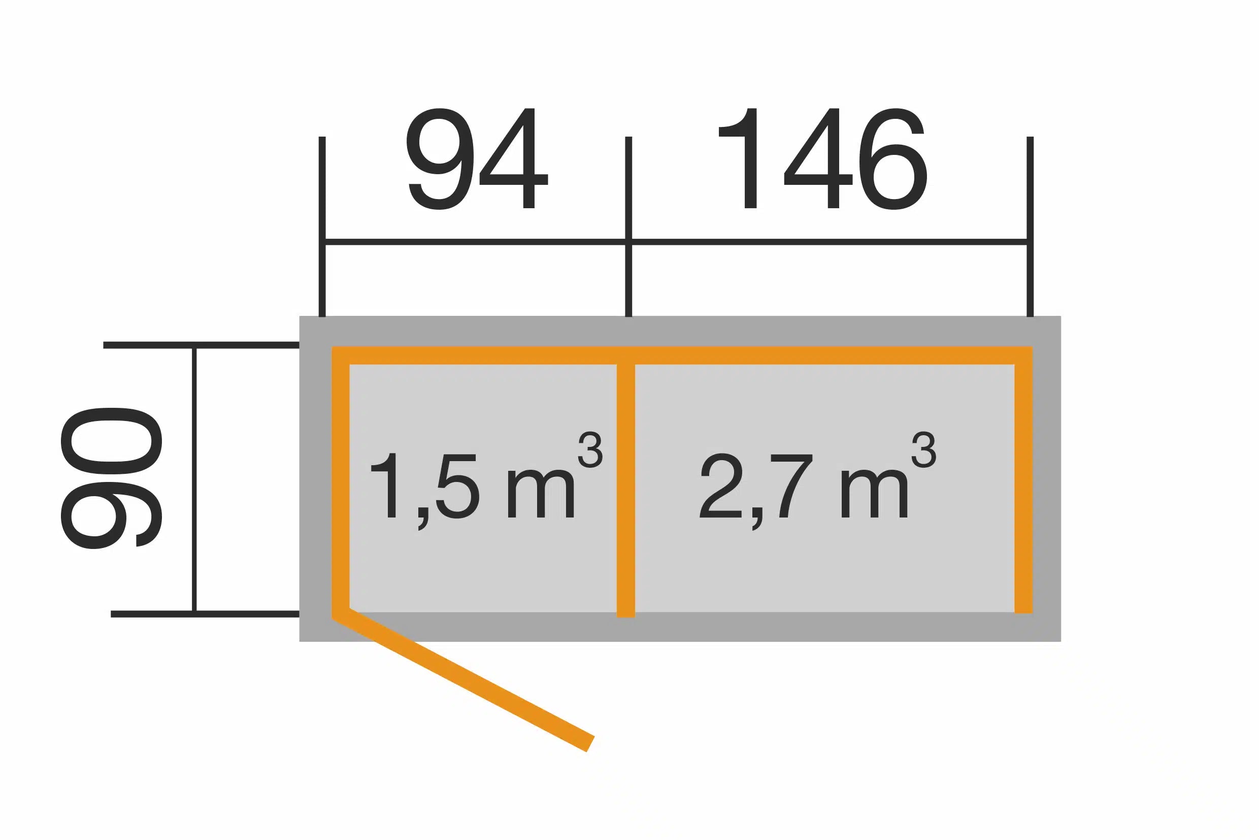 Brennholzlager Typ 663 B