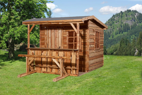 weka gartenhaus mit Anbau aus fichtenholz mit satteldach - nutzen sie den Wohnraum als Wohlfühl-Oase