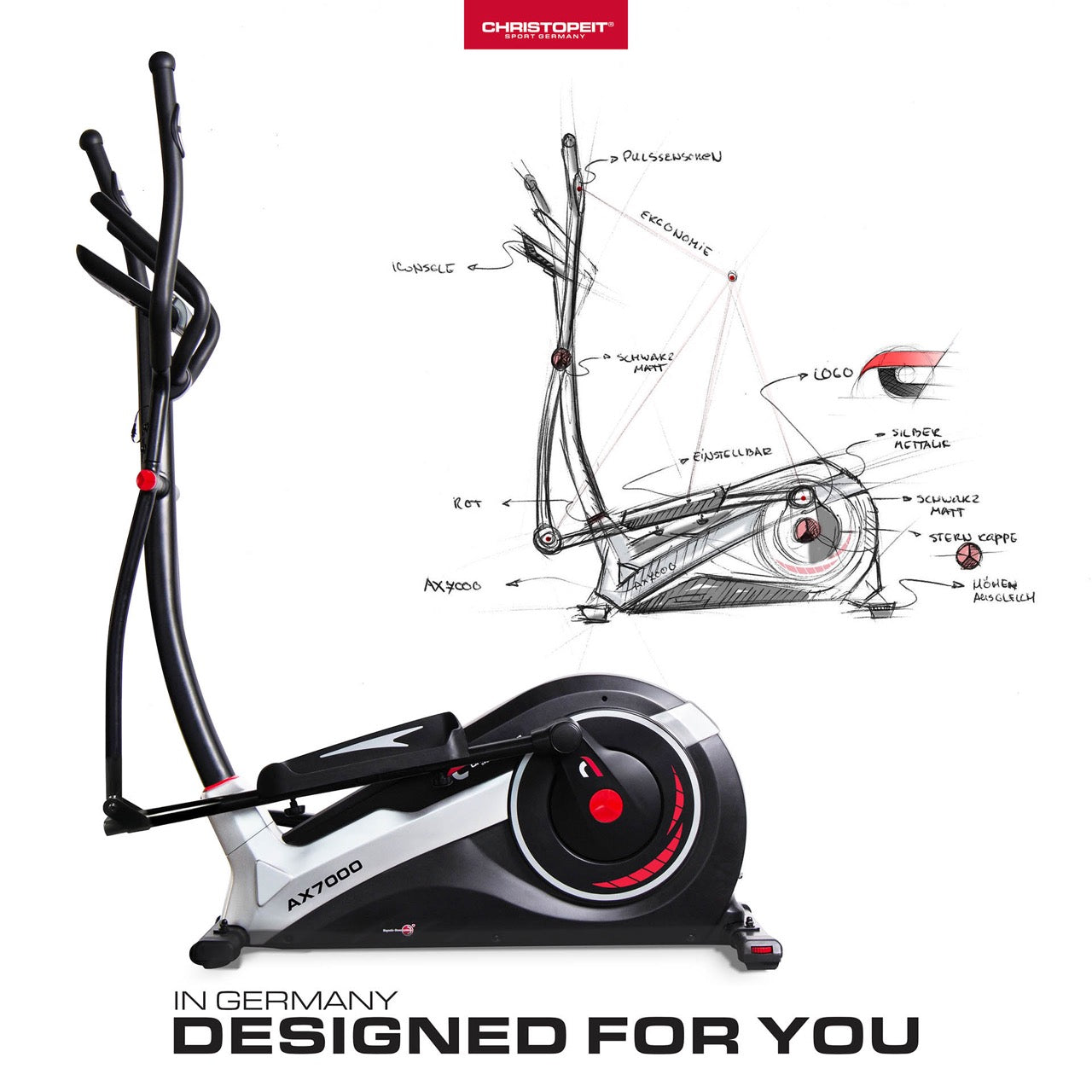 fitness christopeit sport crosstrainer ergometer- ausdauertraining und effektives cardio ganzkörpertraining