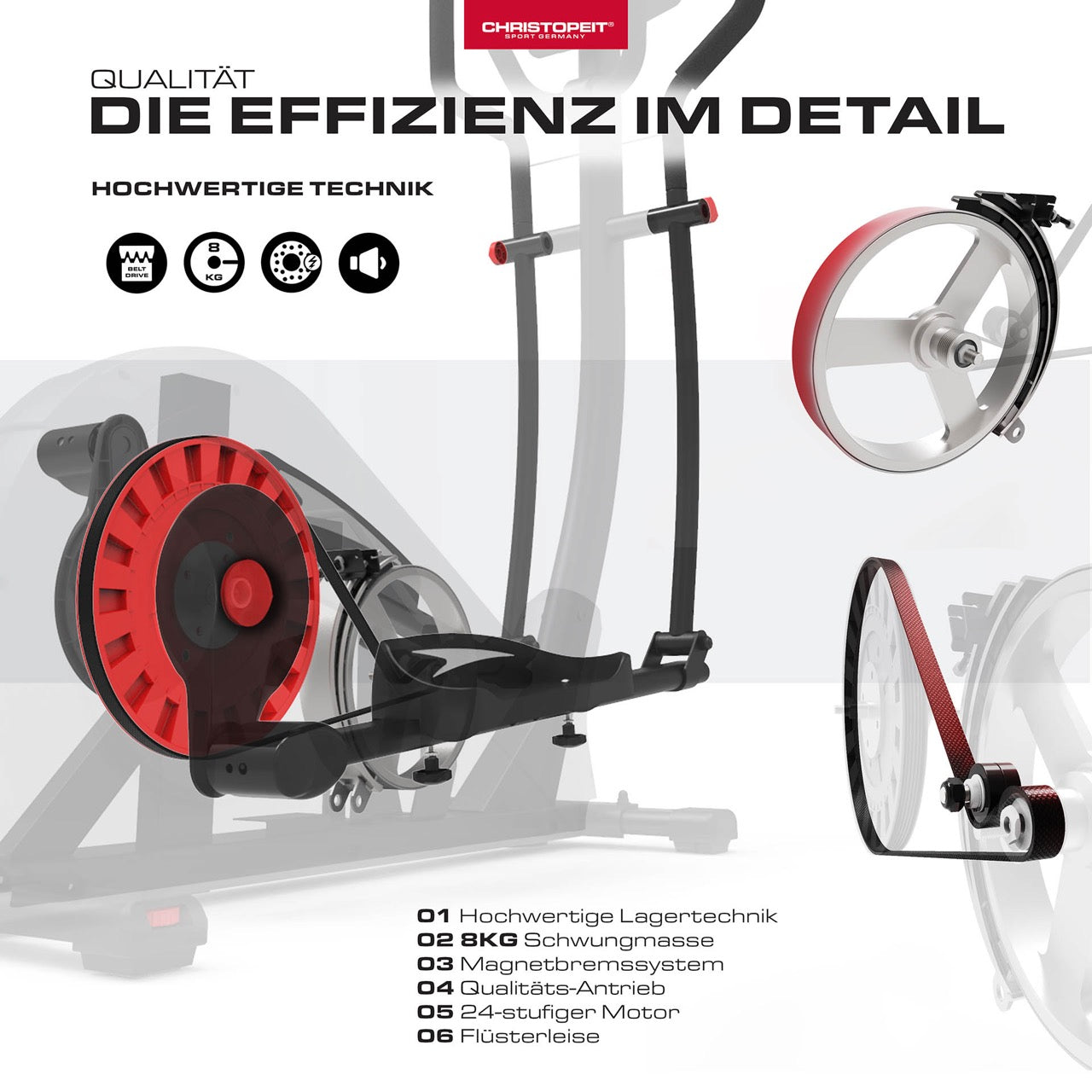 fitness christopeit sport crosstrainer ergometer- ausdauertraining und effektives cardio ganzkörpertraining