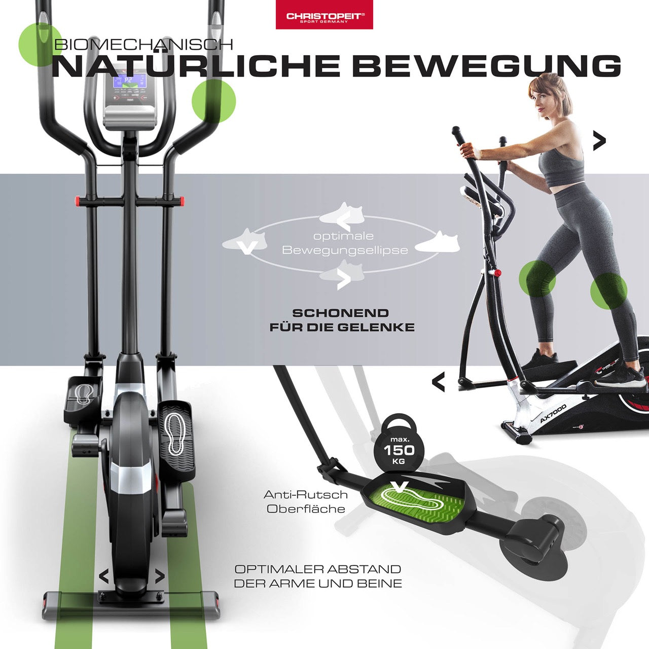 fitness christopeit sport crosstrainer ergometer- ausdauertraining und effektives cardio ganzkörpertraining