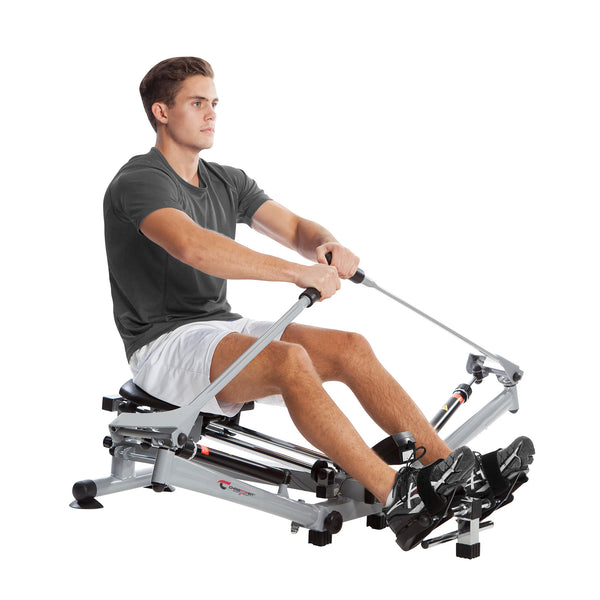 fitness christopeit sport rudergerät crosstrainer - ausdauer und effektives cardiotraining für zuhause - gelenkschonendes ganzkörpertraining
