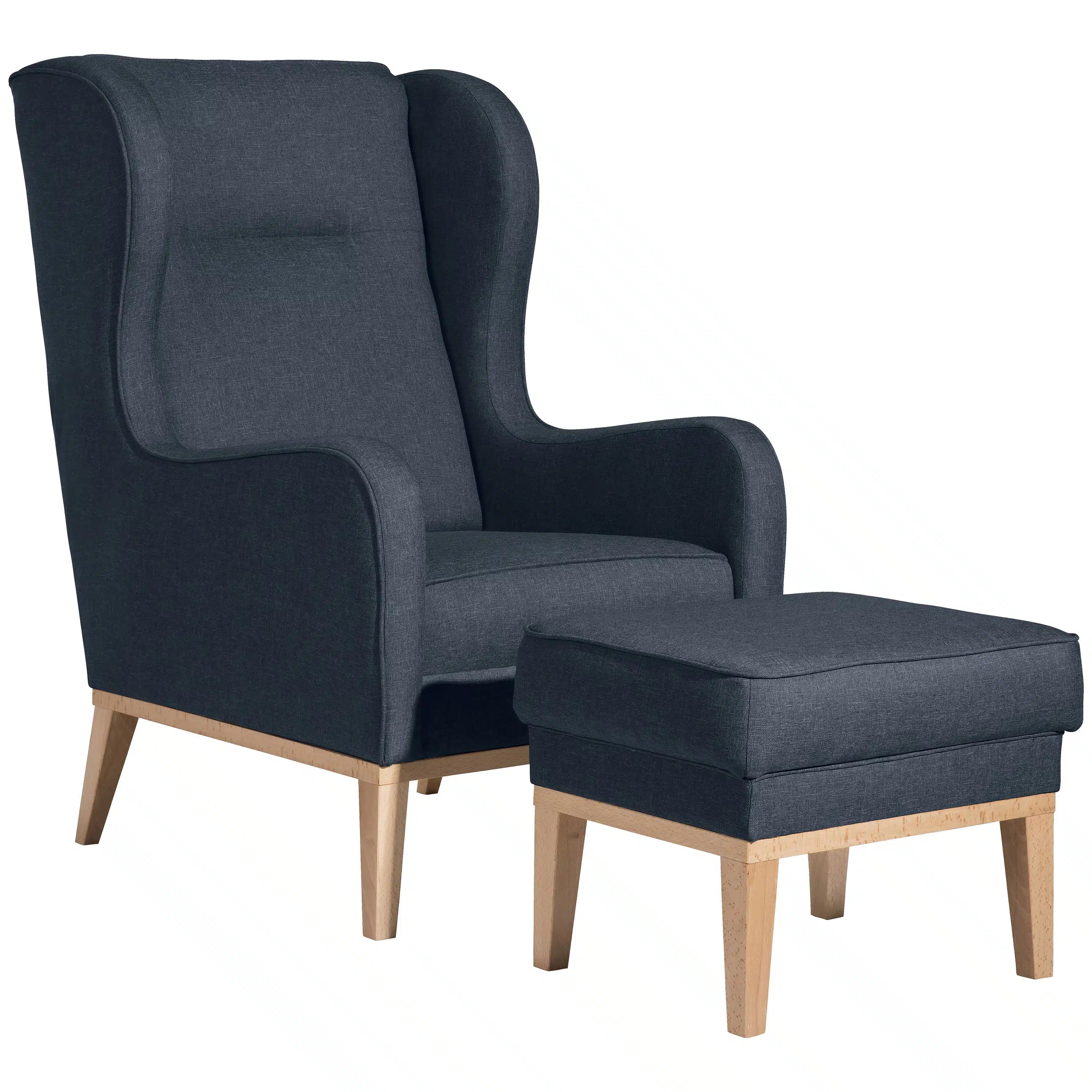 Angelo - Ohrenbackensessel - Hocker