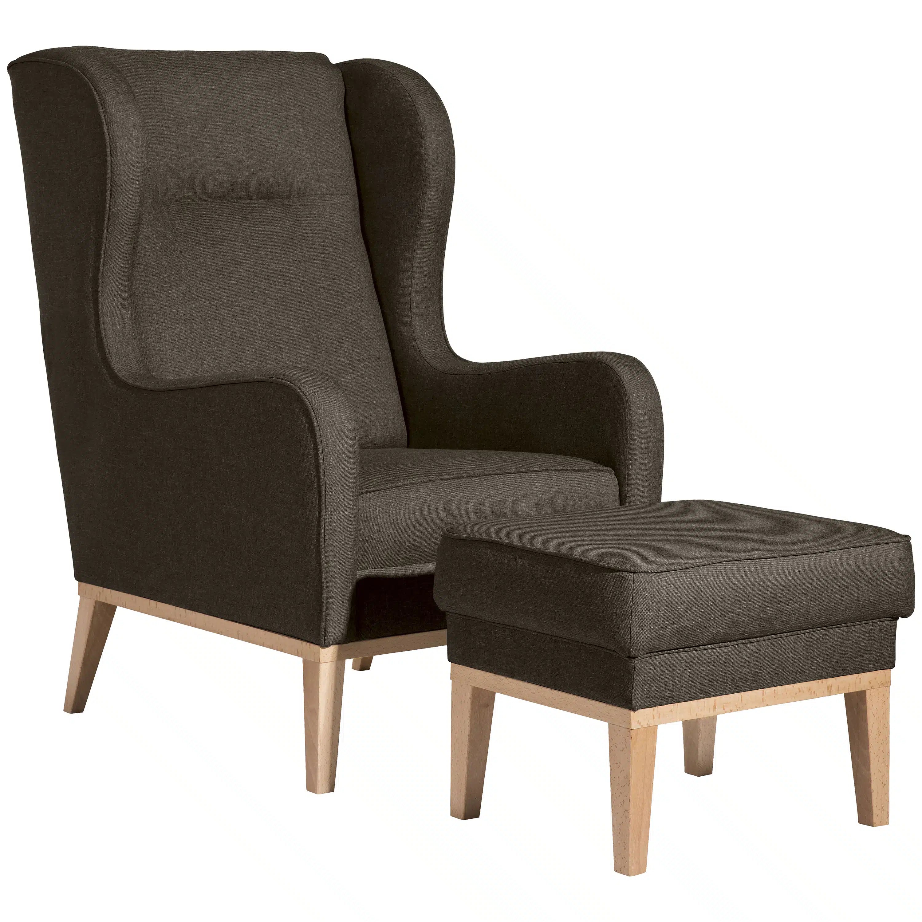 Angelo - Ohrenbackensessel - Hocker