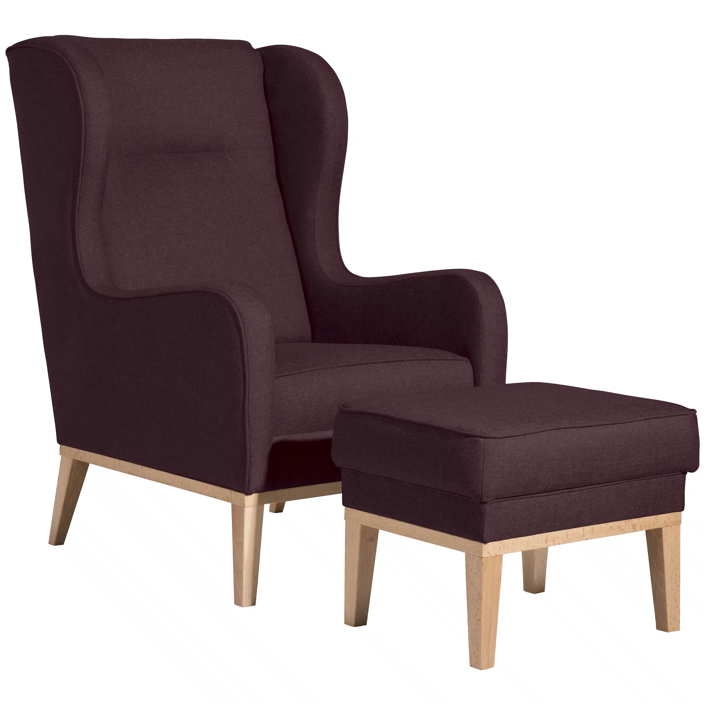Angelo - Ohrenbackensessel - Hocker