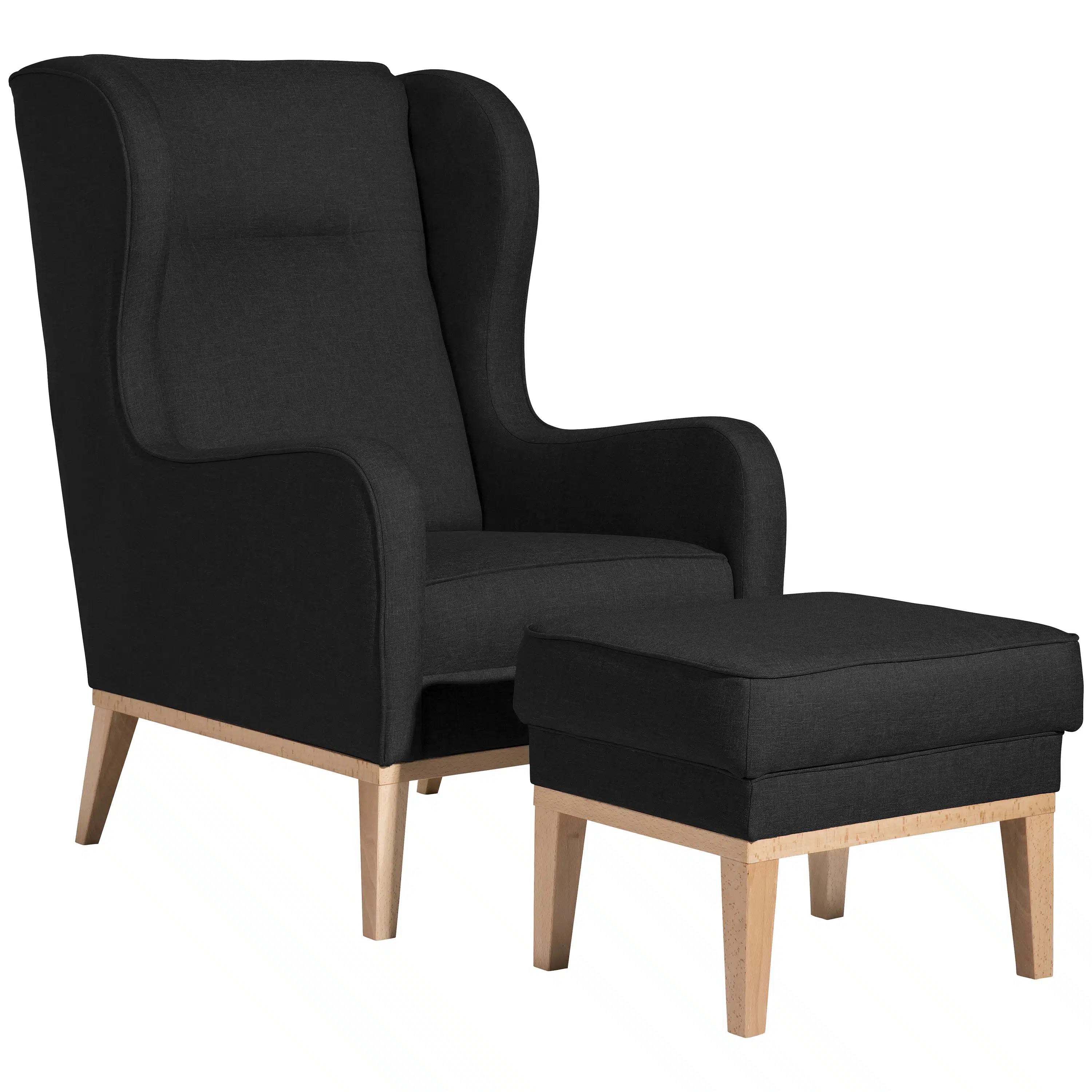 Angelo - Ohrenbackensessel - Hocker