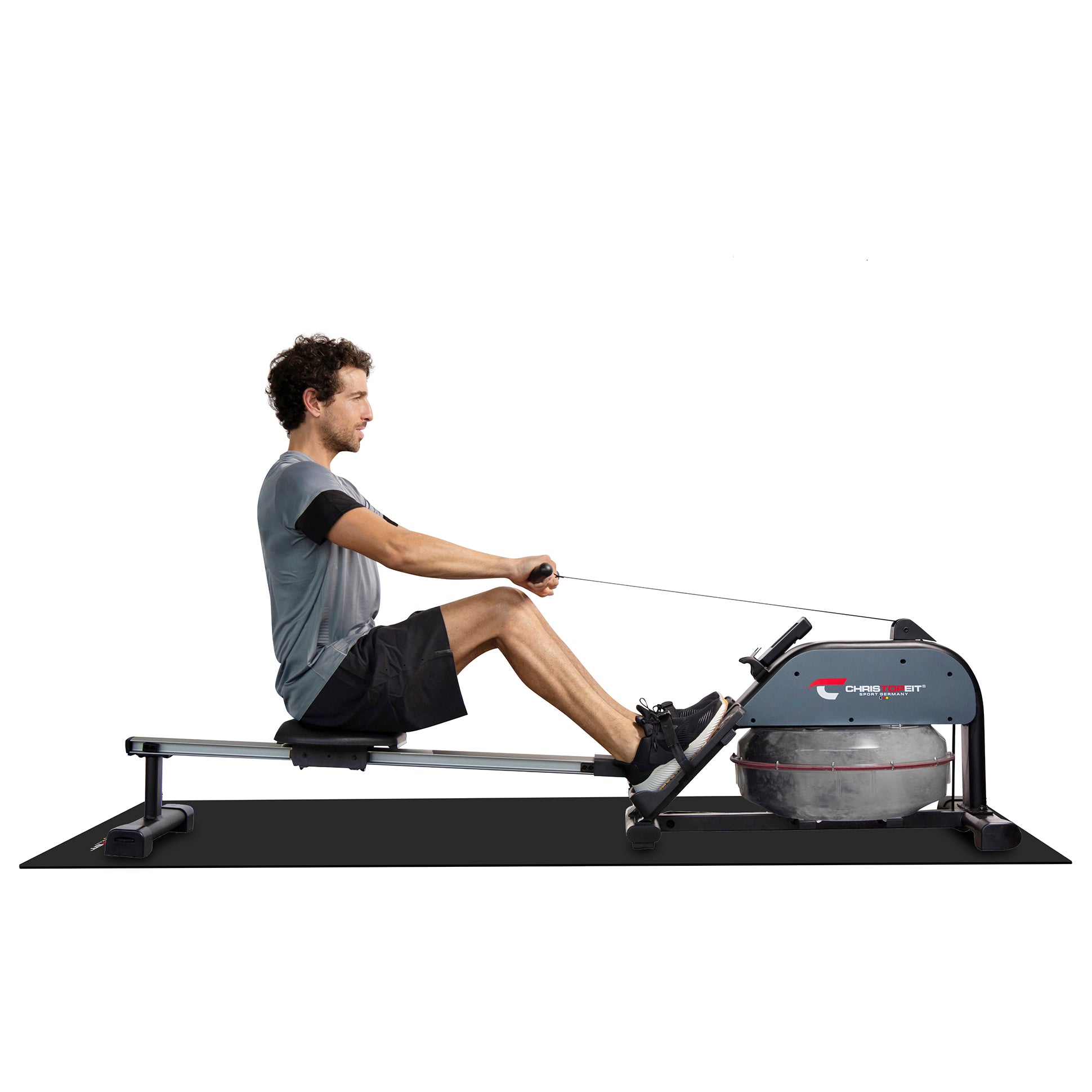 fitness christopeit sport bodenschutzmatte - schützt boden und trainingsgeräte gegen verrutschen - effektive übungen für zuhause
