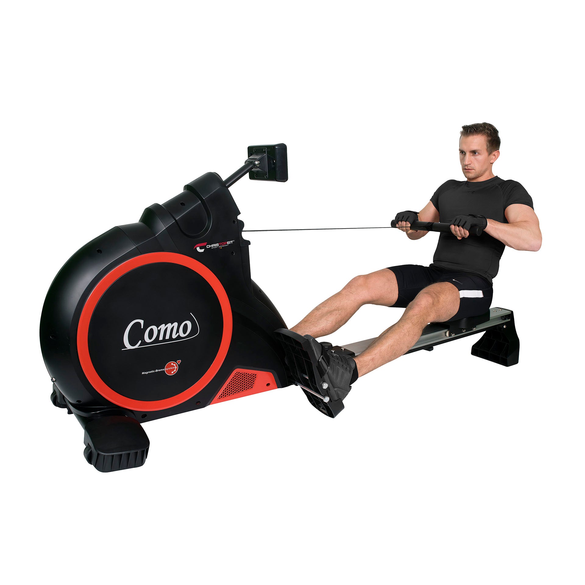 fitness christopeit sport rudergerät crosstrainer - ausdauer und effektives cardiotraining für zuhause - gelenkschonendes ganzkörpertraining